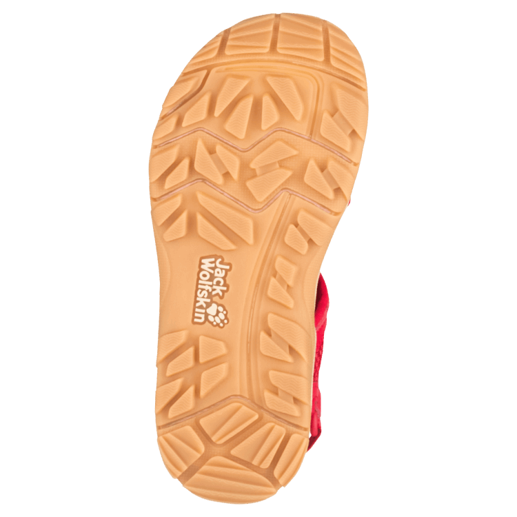 Kid's Taraco Beach Sandal Original Brand Jack Wolfskin Red-Champagne