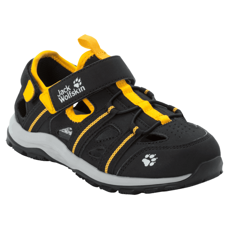 Black-Burly Yellow Xt Brand Jack Wolfskin Kid's Sun Climber Brand