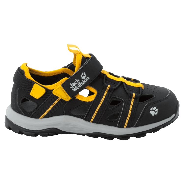 Black-Burly Yellow Xt Brand Jack Wolfskin Kid's Sun Climber Brand