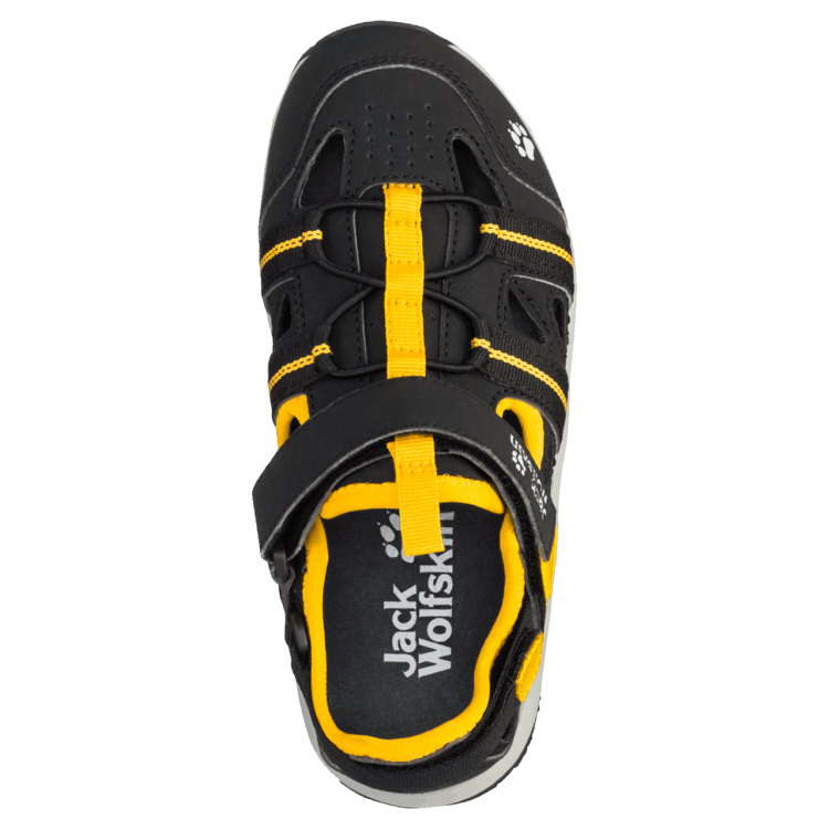 Black-Burly Yellow Xt Brand Jack Wolfskin Kid's Sun Climber Brand