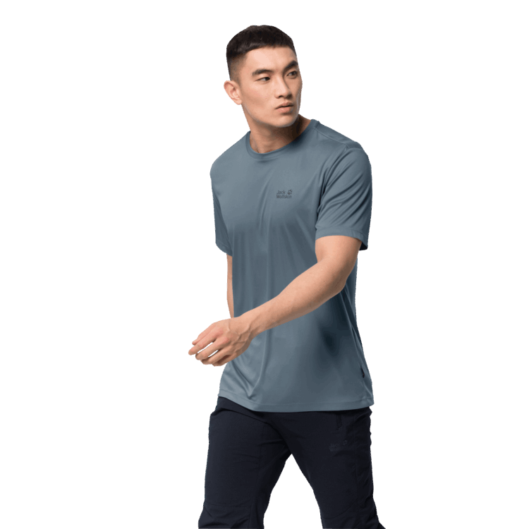 Storm Grey Brand Jack Wolfskin Origins Men's Tech T