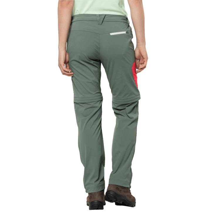 Brands Women's Overland Zip Away Hedge Green Brand Jack Wolfskin