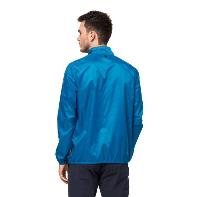 Blue Pacific Men's Pack & Go Windshell Brand Jack Wolfskin