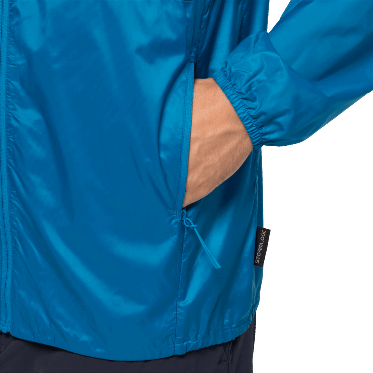 Blue Pacific Men's Pack & Go Windshell Brand Jack Wolfskin