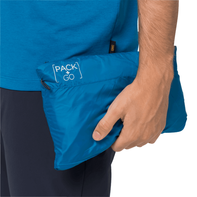 Blue Pacific Men's Pack & Go Windshell Brand Jack Wolfskin