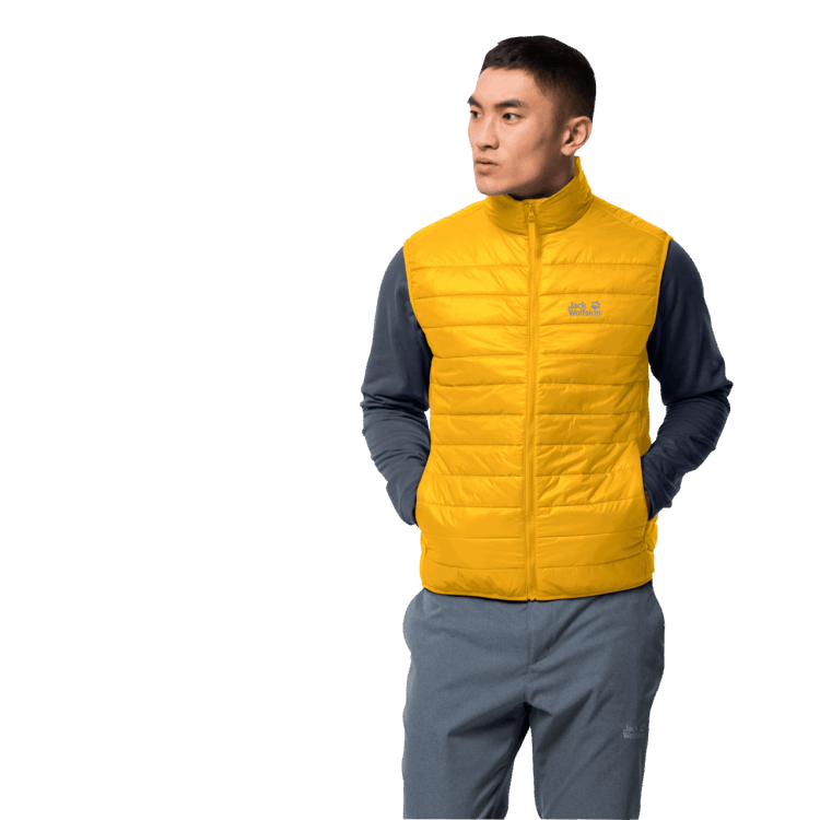 Men's JWP Vest Brand Jack Wolfskin Burly Yellow Xt Best