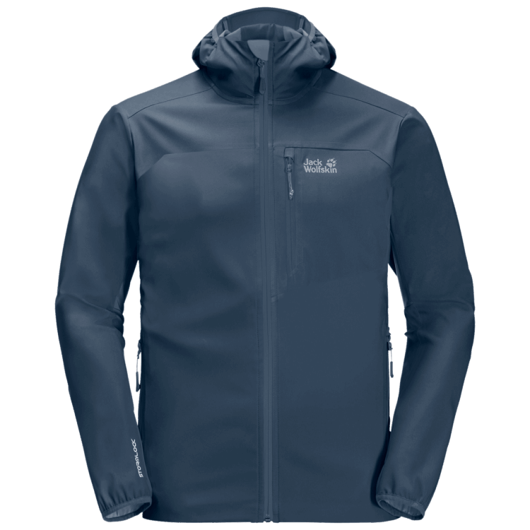 Best Brand Jack Wolfskin Thunder Blue Men's Eagle Peak II Softshell