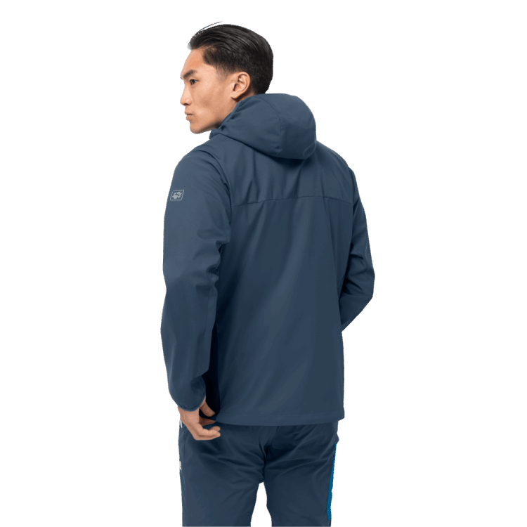 Best Brand Jack Wolfskin Thunder Blue Men's Eagle Peak II Softshell