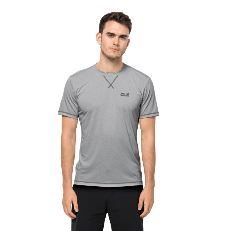 Fashion Men's Crosstrail T Brand Jack Wolfskin Silver Grey