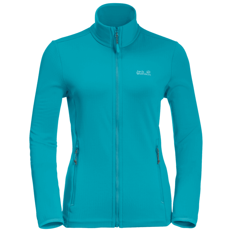 Original Women's Peak Grid Fleece Dark Aqua Brand Jack Wolfskin