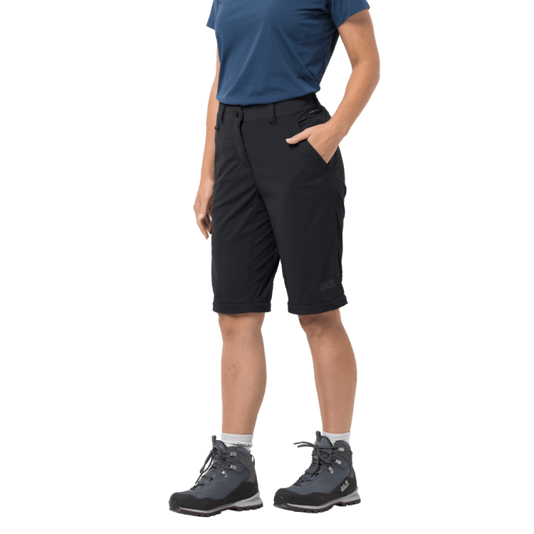 Brand Jack Wolfskin Origin Black Women's Activate Light Zip Off