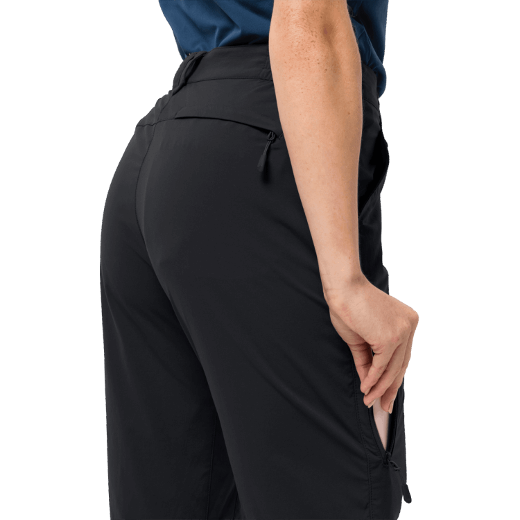 Brand Jack Wolfskin Origin Black Women's Activate Light Zip Off