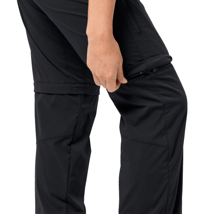 Brand Jack Wolfskin Origin Black Women's Activate Light Zip Off