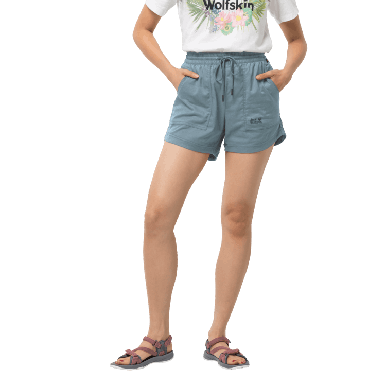 Teal Grey Collections Women's Senegal Shorts Brand Jack Wolfskin