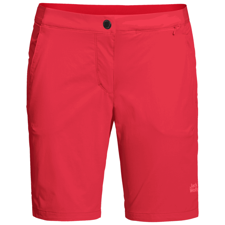 Women's Hilltop Trail Shorts Origin Tulip Red Brand Jack Wolfskin