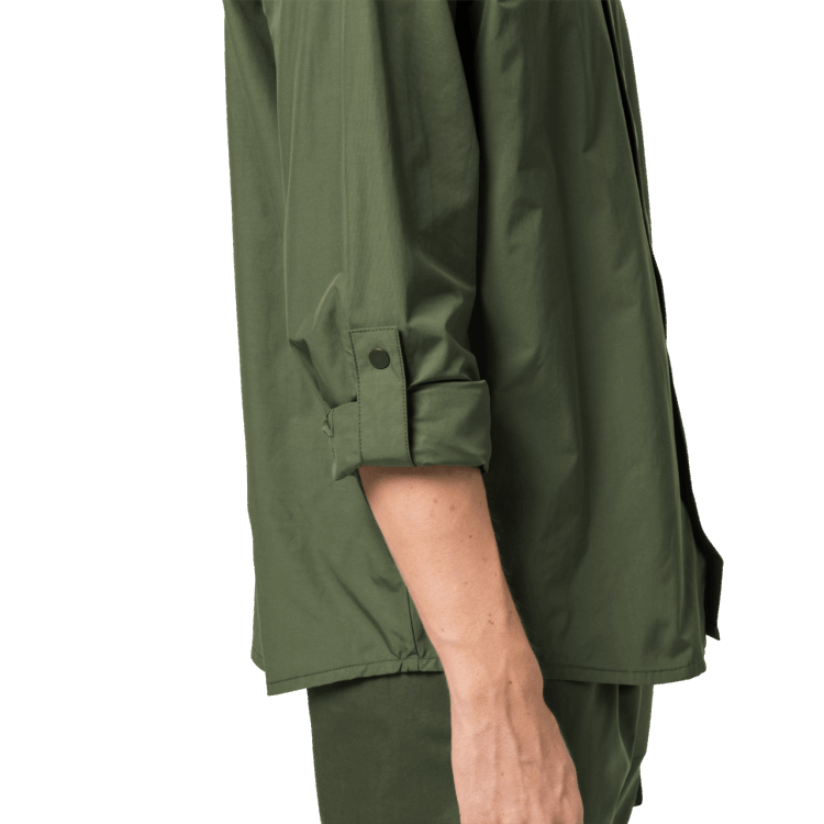 Brand Jack Wolfskin Men's Lakeside Roll-Up Shirt Hot Greenwood