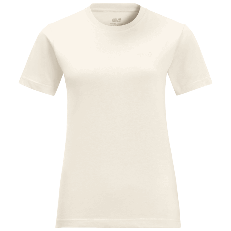 Cotton White Women's Essential T Brand Jack Wolfskin