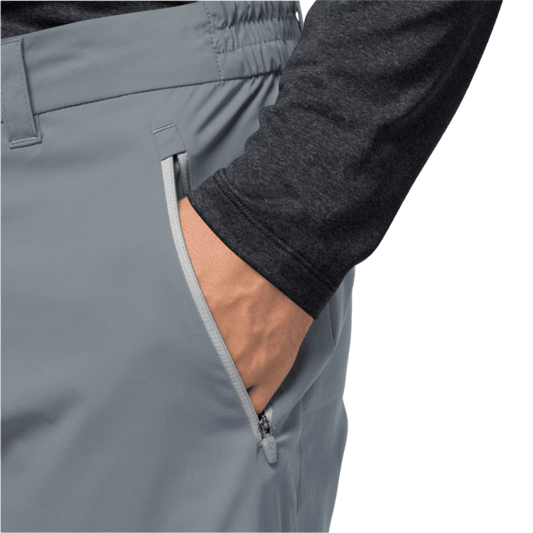 Men's Overland Shorts Storm Grey New Brand Jack Wolfskin
