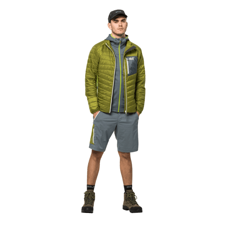 Men's Overland Shorts Storm Grey New Brand Jack Wolfskin