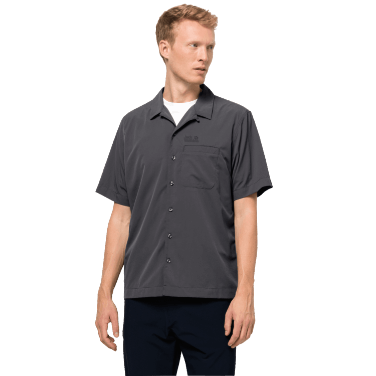 Brand Jack Wolfskin Men's Atacama Shirt Collections Asphalt