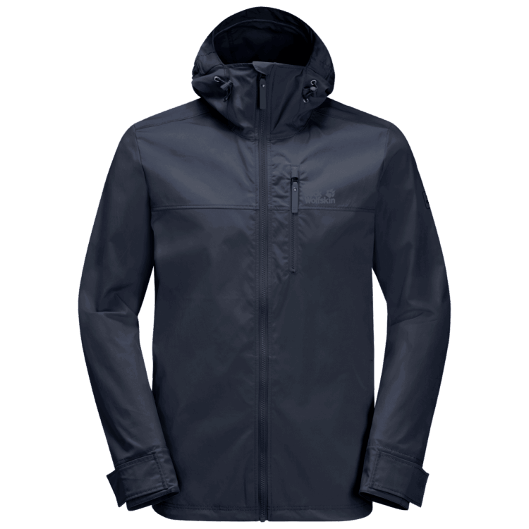 Night Blue Brand Jack Wolfskin Men's Desert Wind Jacket Collections