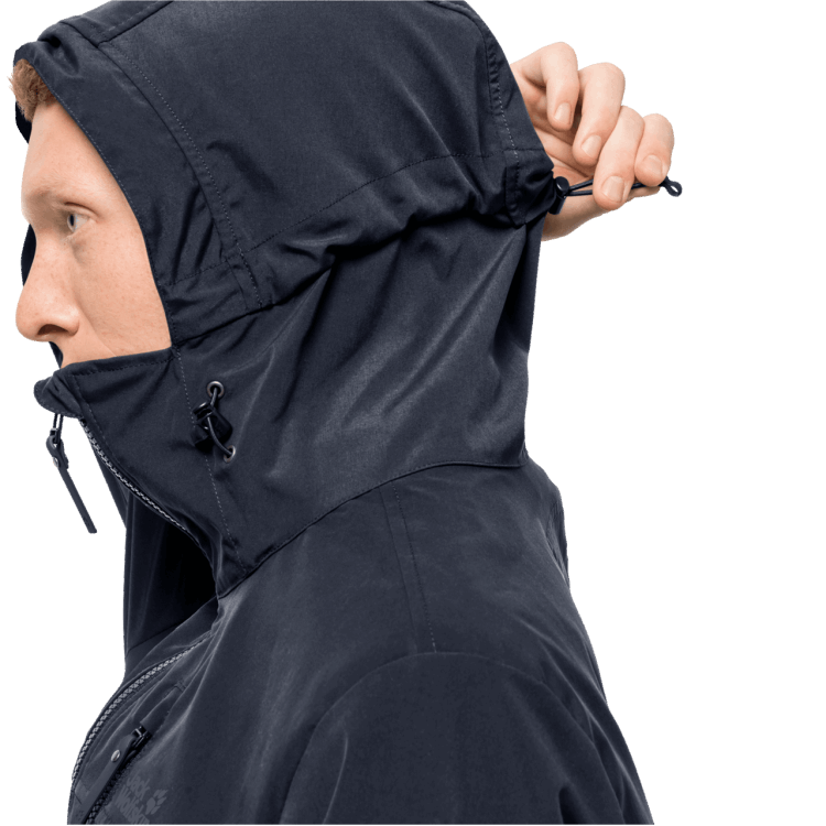 Night Blue Brand Jack Wolfskin Men's Desert Wind Jacket Collections