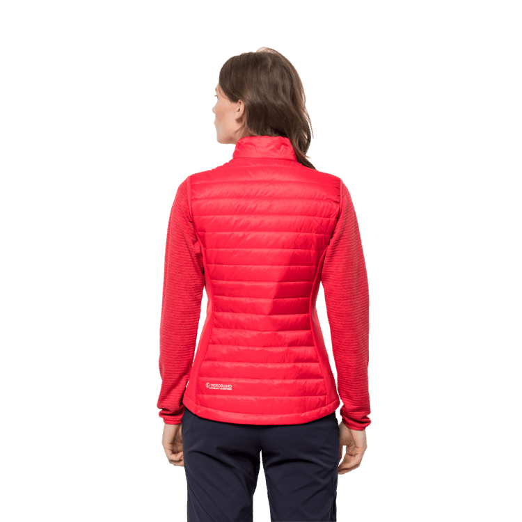 Women's Routeburn Vest Brand Jack Wolfskin Tulip Red Collection