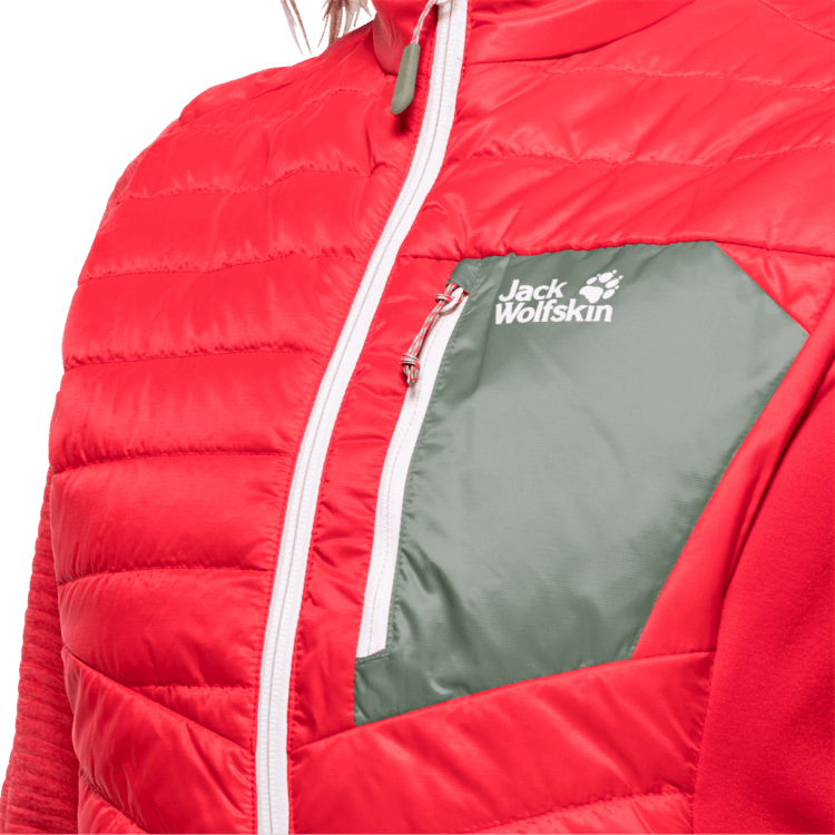 Women's Routeburn Vest Brand Jack Wolfskin Tulip Red Collection