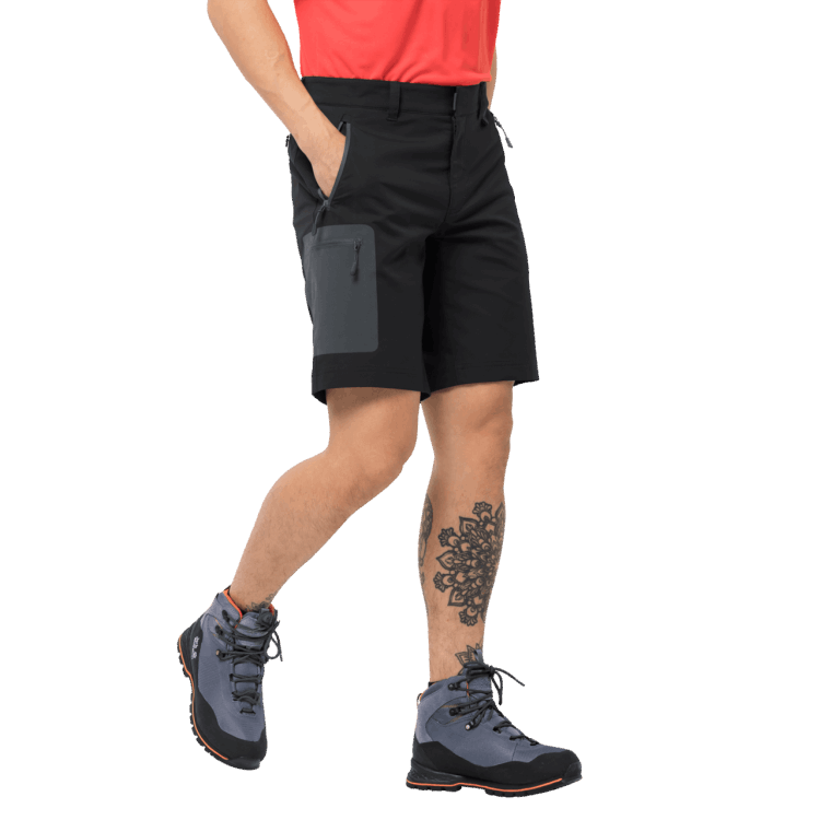 Brand Jack Wolfskin Collections Men's Active Track Shorts Black