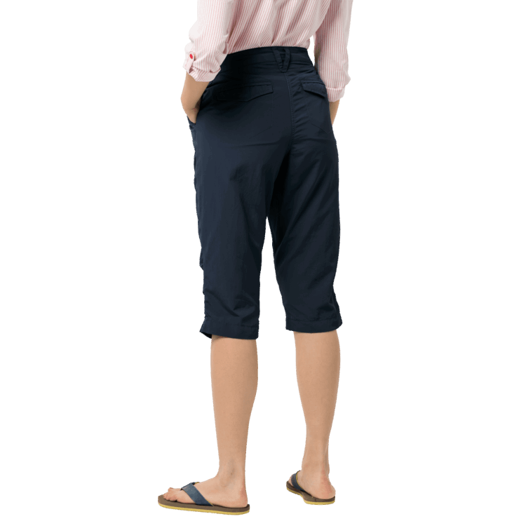 Midnight Blue Women's Kalahari 3/4 Pants Fashion Brand Jack Wolfskin