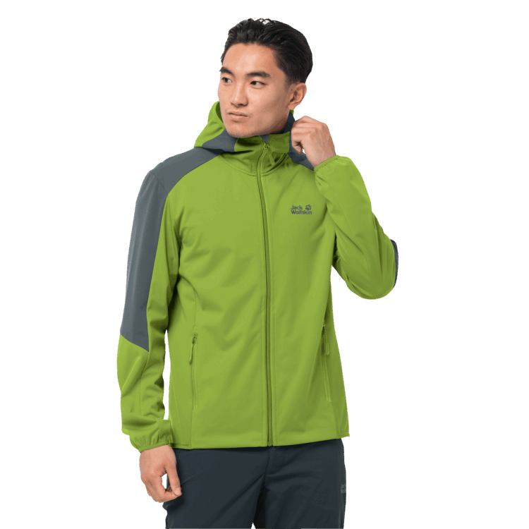 Brand Jack Wolfskin New Men's Go Hike Softshell Spring Lime