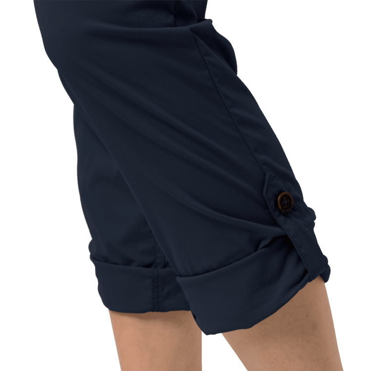 Collection Brand Jack Wolfskin Midnight Blue Women's Desert Roll-Up Pants