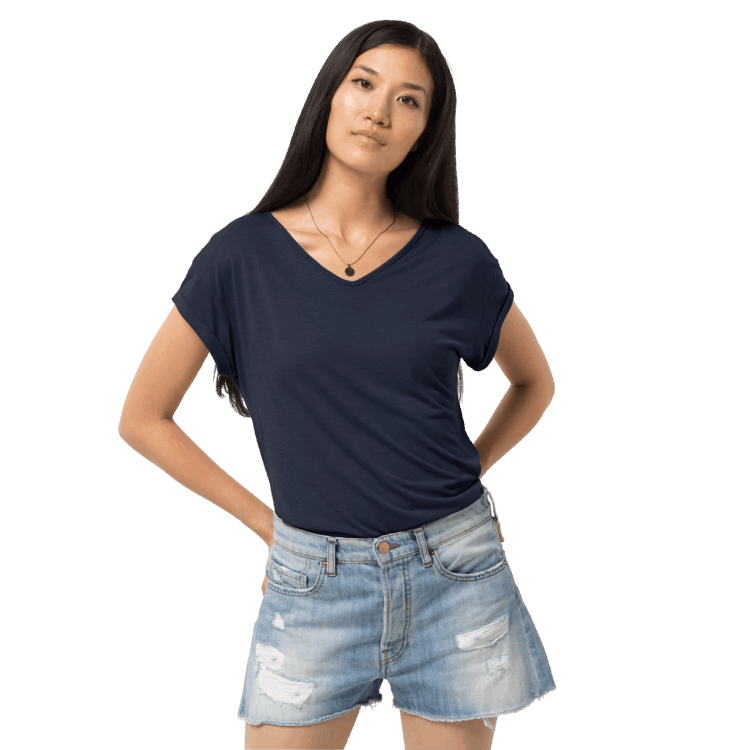 Women's Coral Coast T Hot Midnight Blue Brand Jack Wolfskin