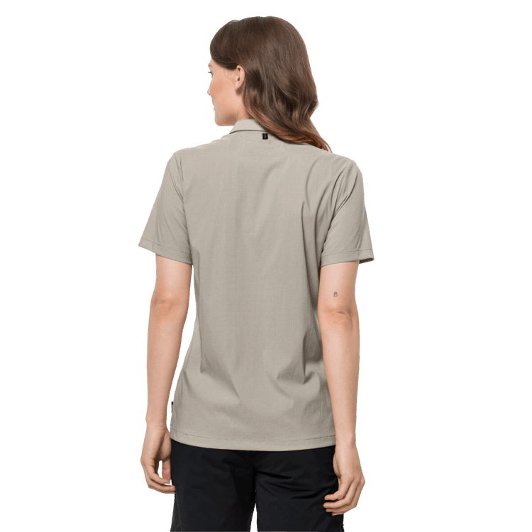 Women's Pack & Go Shirt Brand Jack Wolfskin Dusty Grey