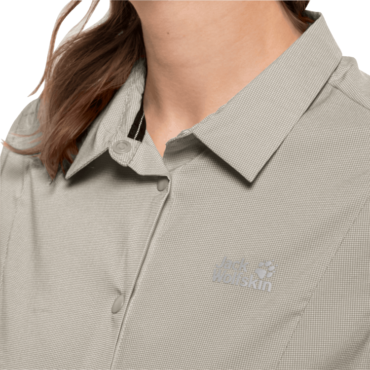 Women's Pack & Go Shirt Brand Jack Wolfskin Dusty Grey