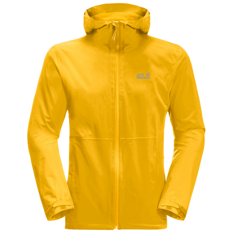Men's Pack & Go Shell Collections Burly Yellow Xt Brand Jack Wolfskin