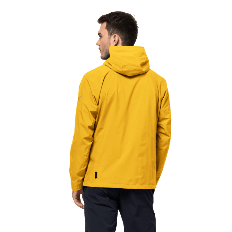 Men's Pack & Go Shell Collections Burly Yellow Xt Brand Jack Wolfskin