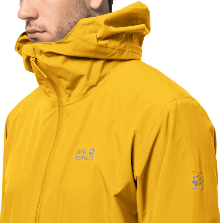 Men's Pack & Go Shell Collections Burly Yellow Xt Brand Jack Wolfskin