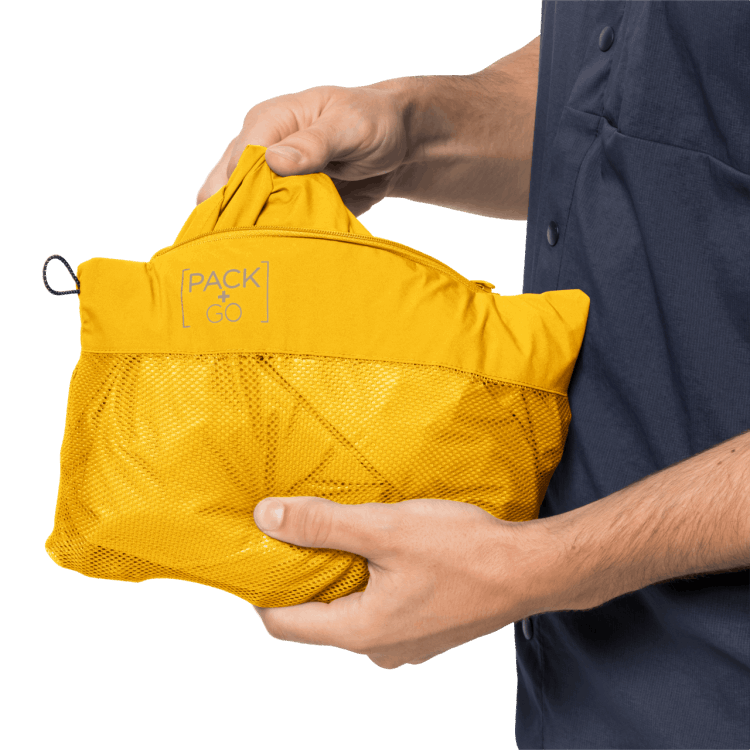 Men's Pack & Go Shell Collections Burly Yellow Xt Brand Jack Wolfskin