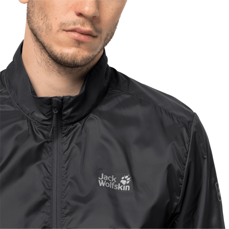 Black Men's Pack & Go Windshell Brands Brand Jack Wolfskin