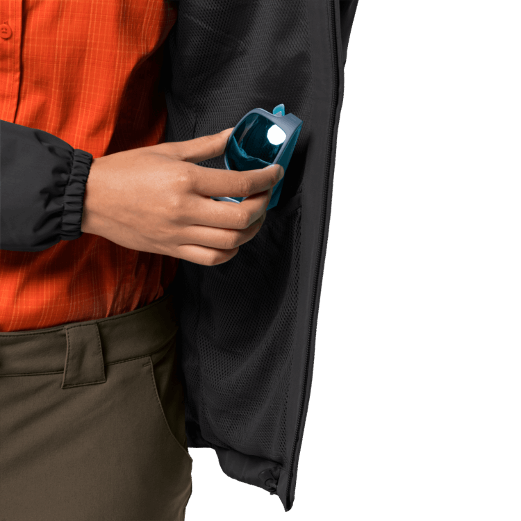 Women's Stormy Point Jacket Brand Jack Wolfskin Collections Black