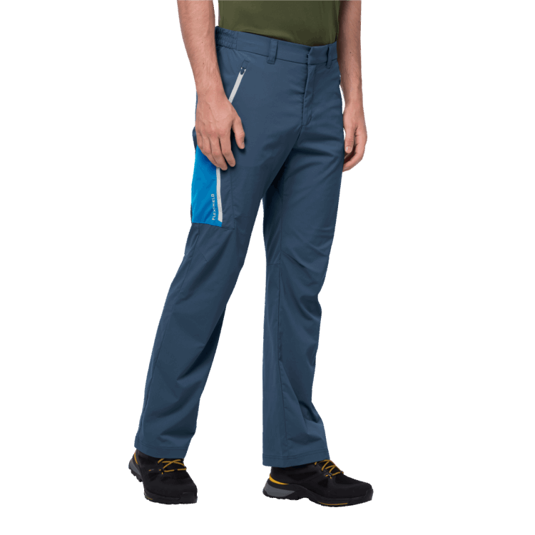 Men's Overland Pants Brand Jack Wolfskin Thunder Blue Original