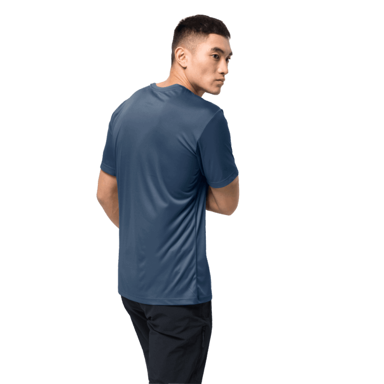 Thunder Blue Original Men's Tech T Brand Jack Wolfskin
