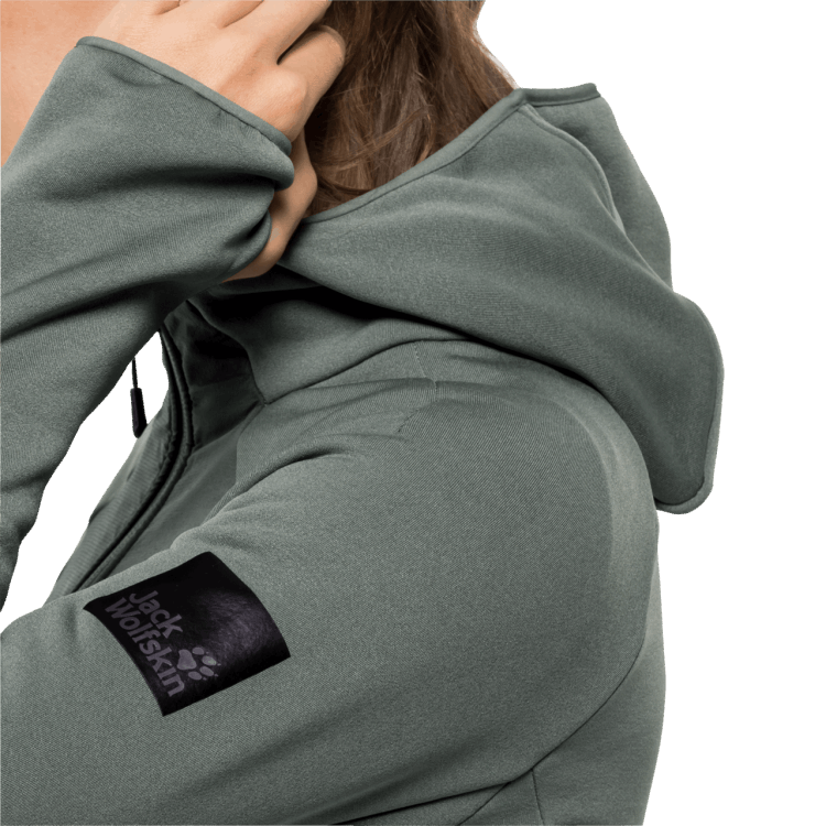 Brands Hedge Green Women's Tasman Cloud Fleece Brand Jack Wolfskin