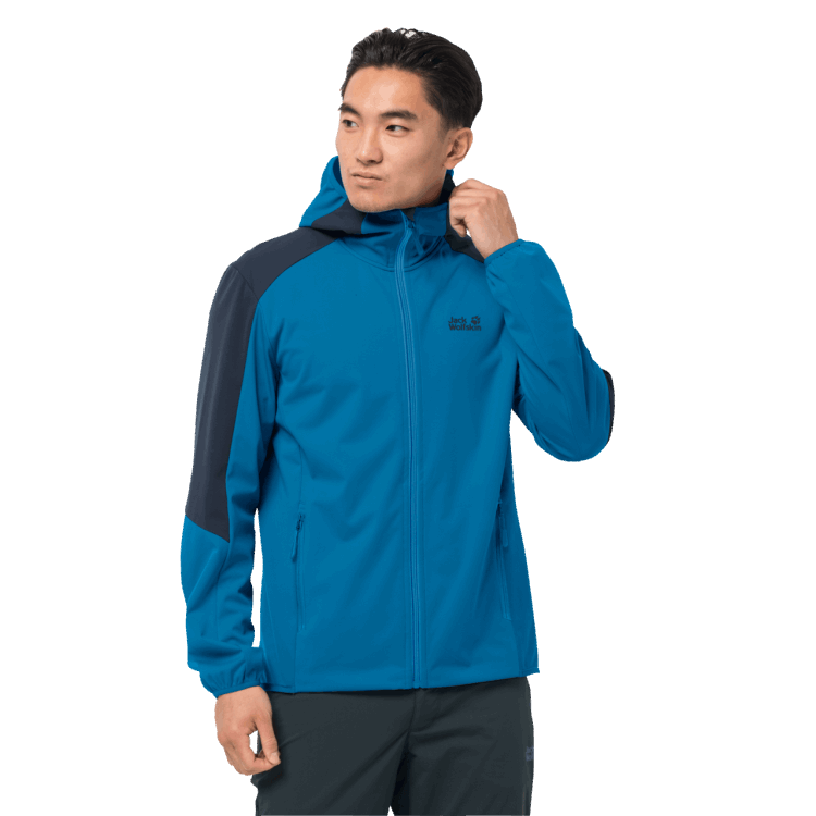 Brand Jack Wolfskin Blue Pacific Hot Men's Go Hike Softshell