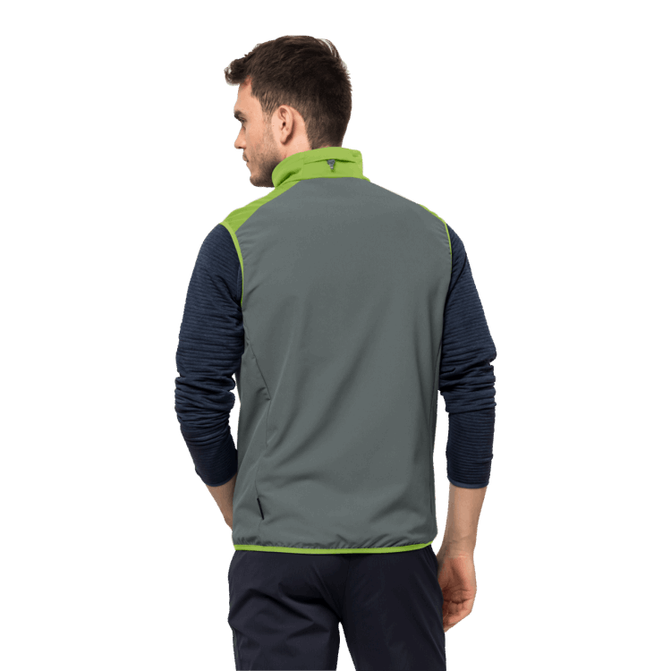 Best Brand Jack Wolfskin Spring Lime Men's Highest Peak Vest