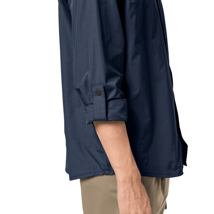 Brand Jack Wolfskin Men's Lakeside Roll-Up Shirt Night Blue Original