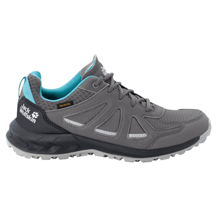 Origins Grey-Light Blue Women's Woodland 2 Texapore Low Brand Jack Wolfskin