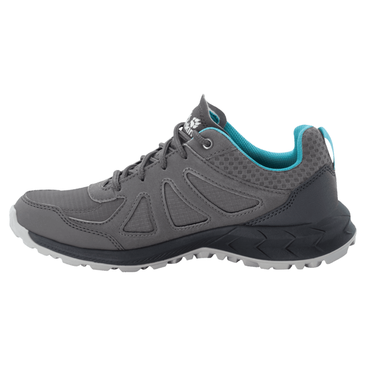 Origins Grey-Light Blue Women's Woodland 2 Texapore Low Brand Jack Wolfskin