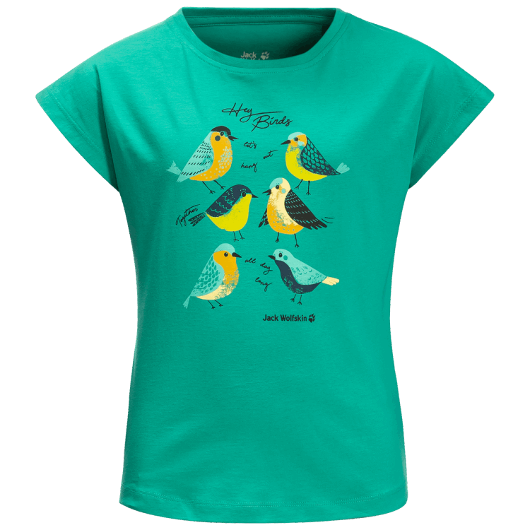 Girls' Tweeting Birds Brand Jack Wolfskin Collections Deep Mint